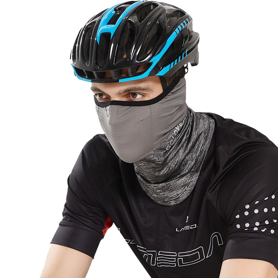 Summer Black Caps  Running Scarf Anti-UV Headwear Bicycle Bandana Sports Fishing Mask Cover Magic Scarf ice silk