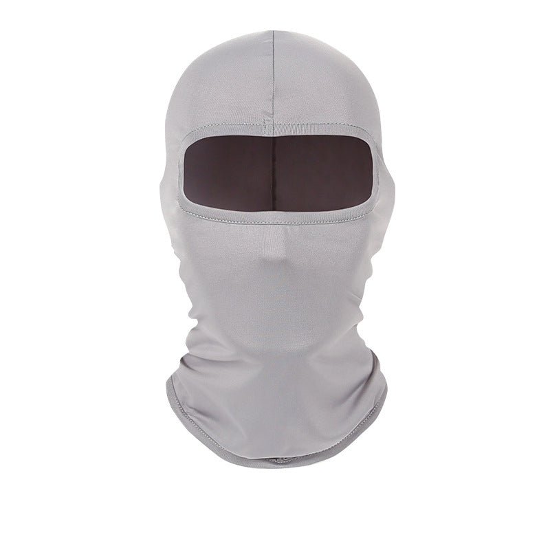 Summer Sunscreen Hood Men's Ice Silk Riding Mask Outdoor Fishing Motorcycle Motorcycle Windproof Hood Face Protection Gini