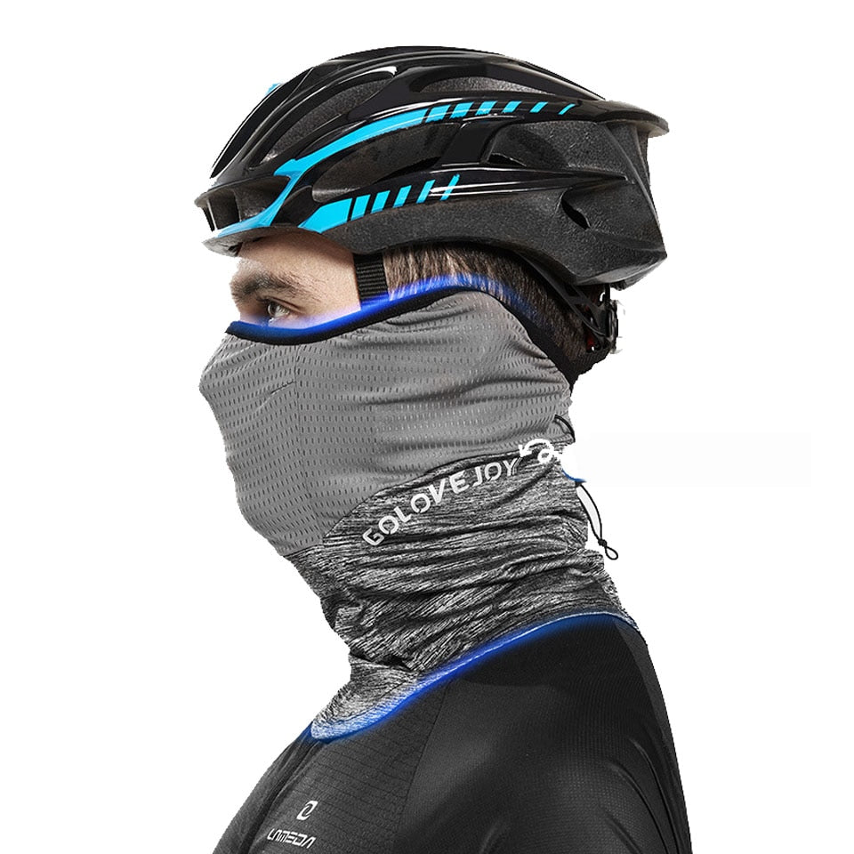 Summer Black Caps  Running Scarf Anti-UV Headwear Bicycle Bandana Sports Fishing Mask Cover Magic Scarf ice silk