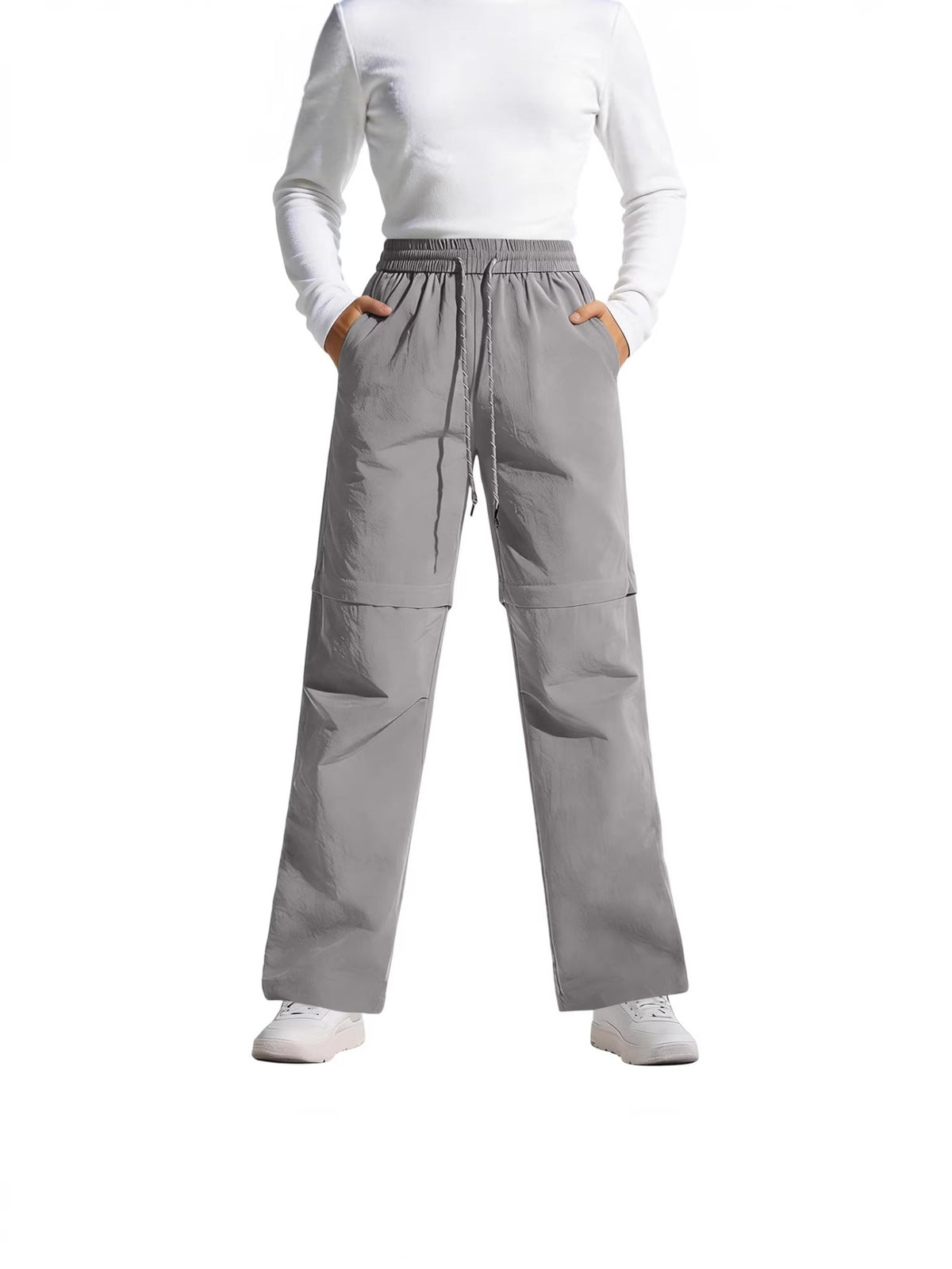 Women's Convertible Hiking Pants - Waterproof Quick-Dry Cargo Trousers with Zip-Off Legs for Camping, Fishing & Travel